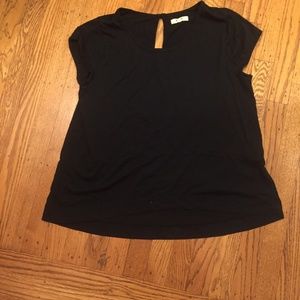 Black Madewell Shirt with Keyhole